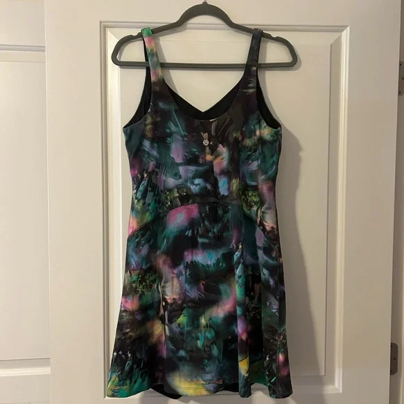 Lulu Lemon Colorful Abstract Print Dress - Picture 2 of 8